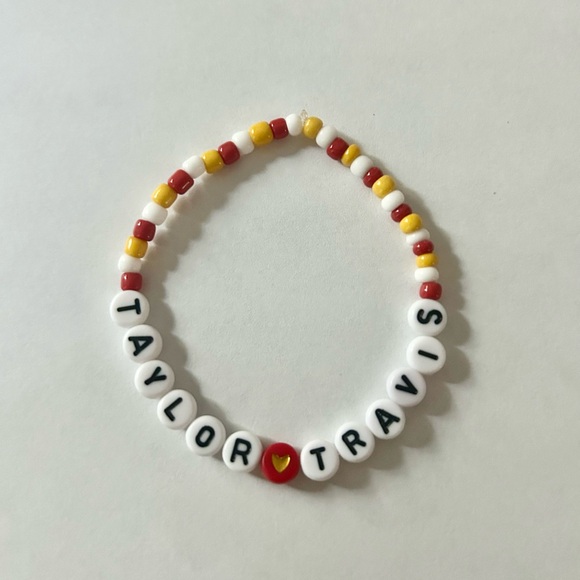 Taylor Swift & Travis Kelce bracelets, Set of 3 - Picture 4 of 5